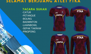 Selamat berjuang kepada semua Atlet FTKA yang menyertai 7 Acara Sukan dalam Kejohonan Sukan Staf Antara Jabatan pada 18 & 19 November 2023 bertempat di UMPSA, Pekan